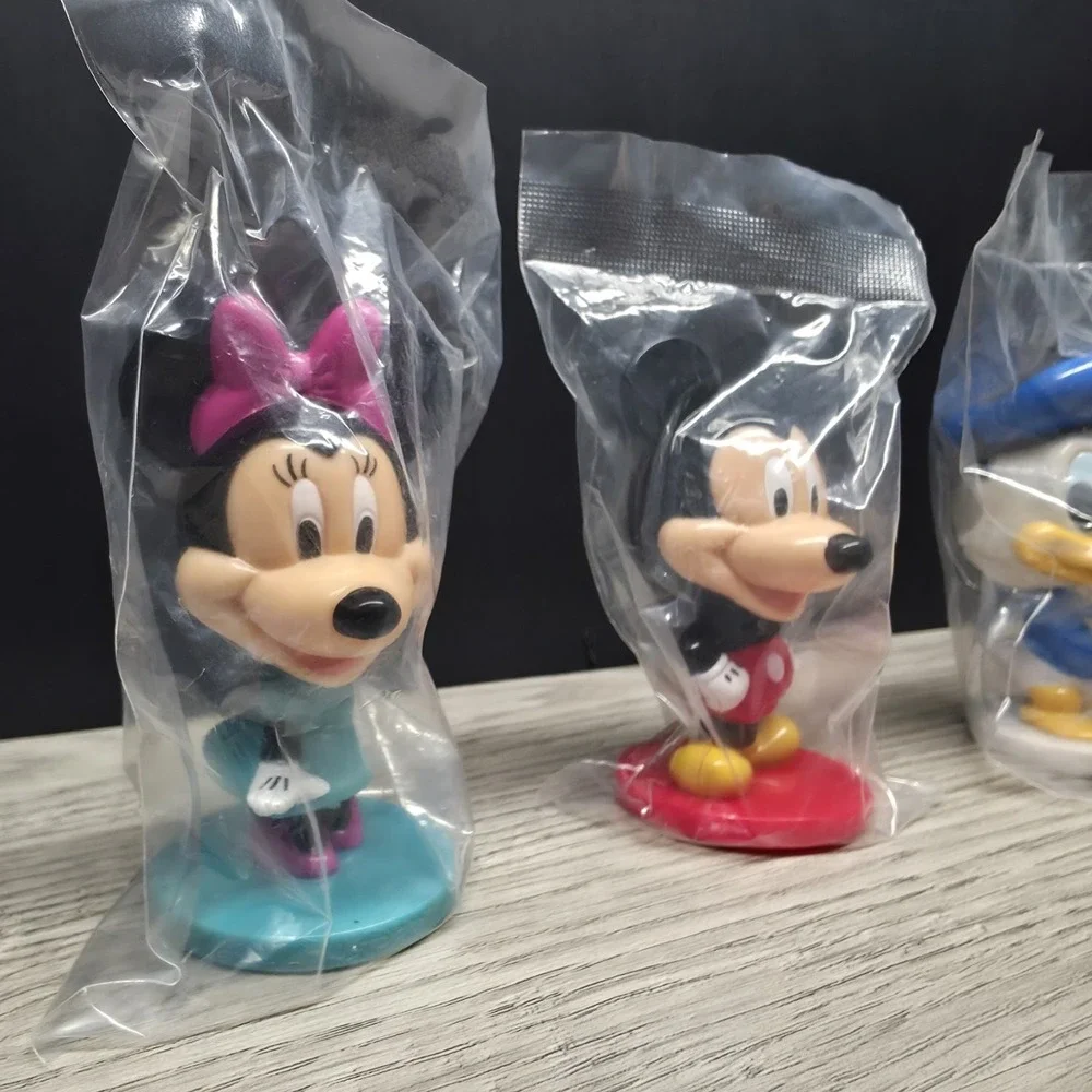 Disney's Mickey, Minnie, Donald, Goofy Bobbleheads By Kellogg's - Cake Toppers